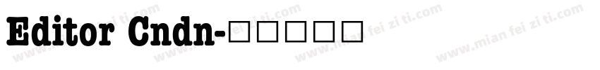 Editor Cndn字体转换